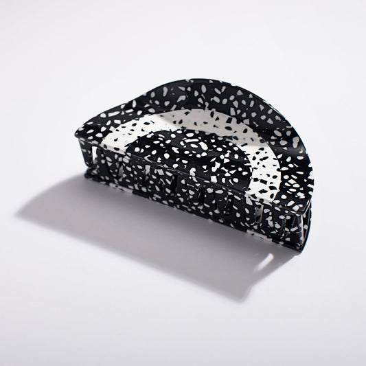Black and White Rainbow Hair Claw - Starry Skies Austin