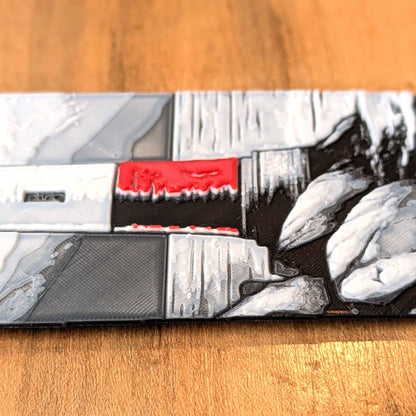 Black Red Lighthouse Coastal Bookmark Art Reading Gift - Starry Skies Austin