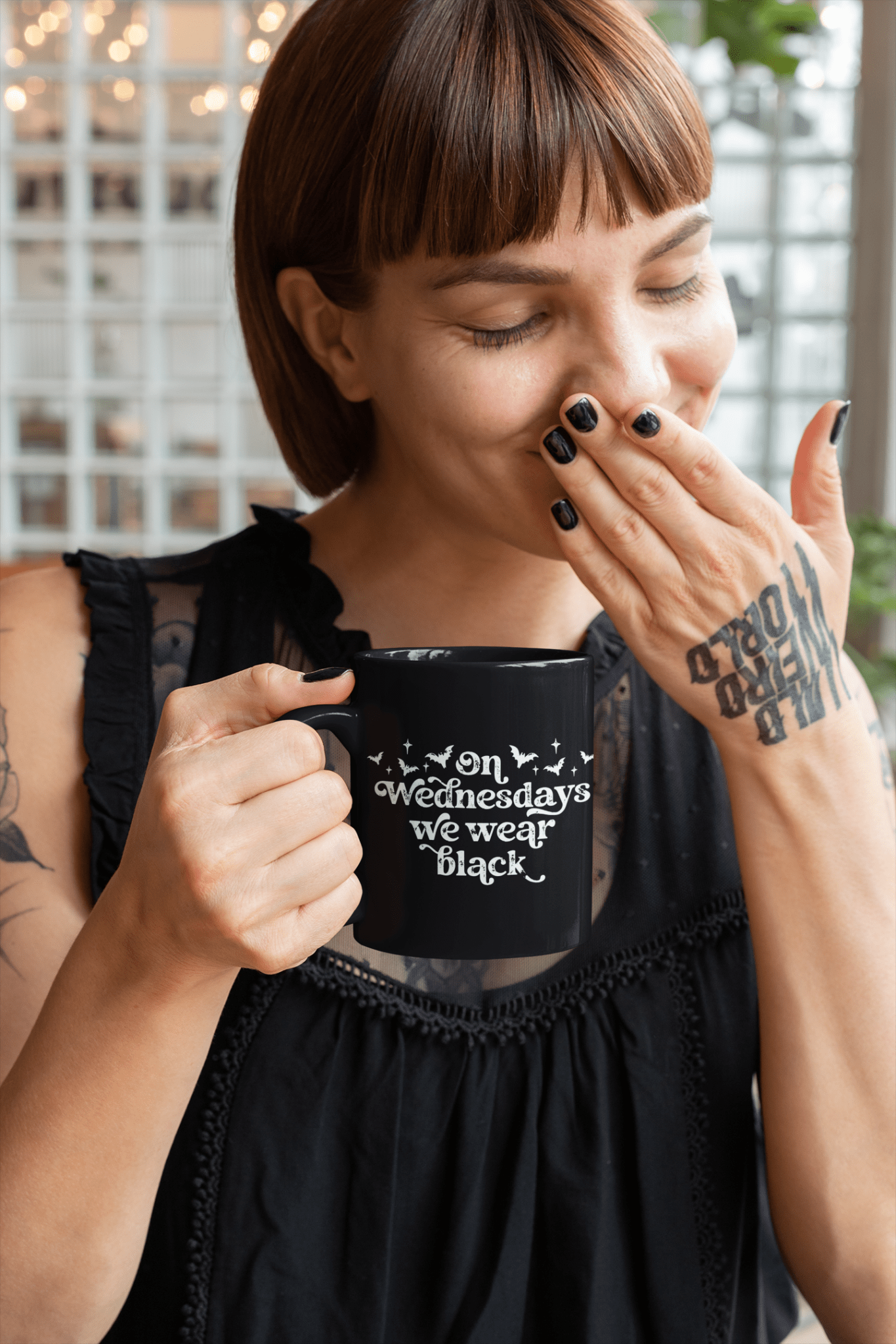 Black Wednesdays Gothic Mug - Starry Skies Austin