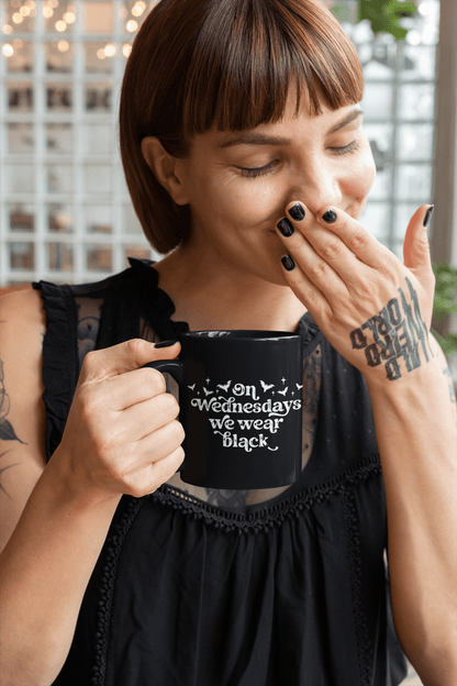 Black Wednesdays Gothic Mug - Starry Skies Austin