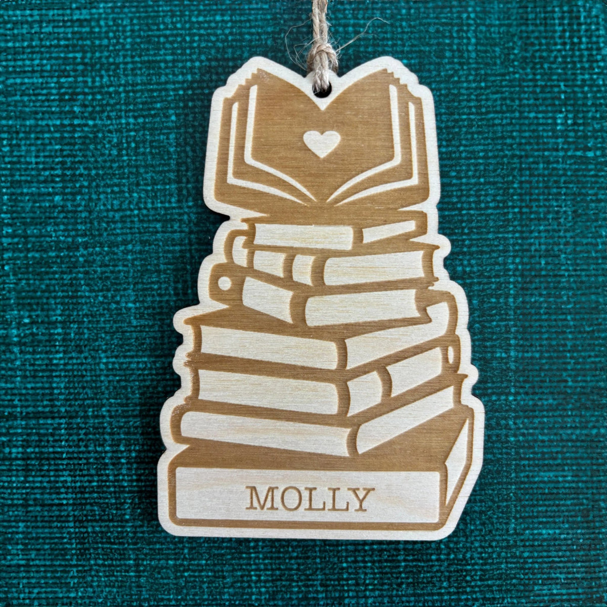 Book Christmas Ornament, book lover ornament, custom book ornament for book club gifts, Unique Personalized Holiday Gift, Reader Gifts - Starry Skies Austin