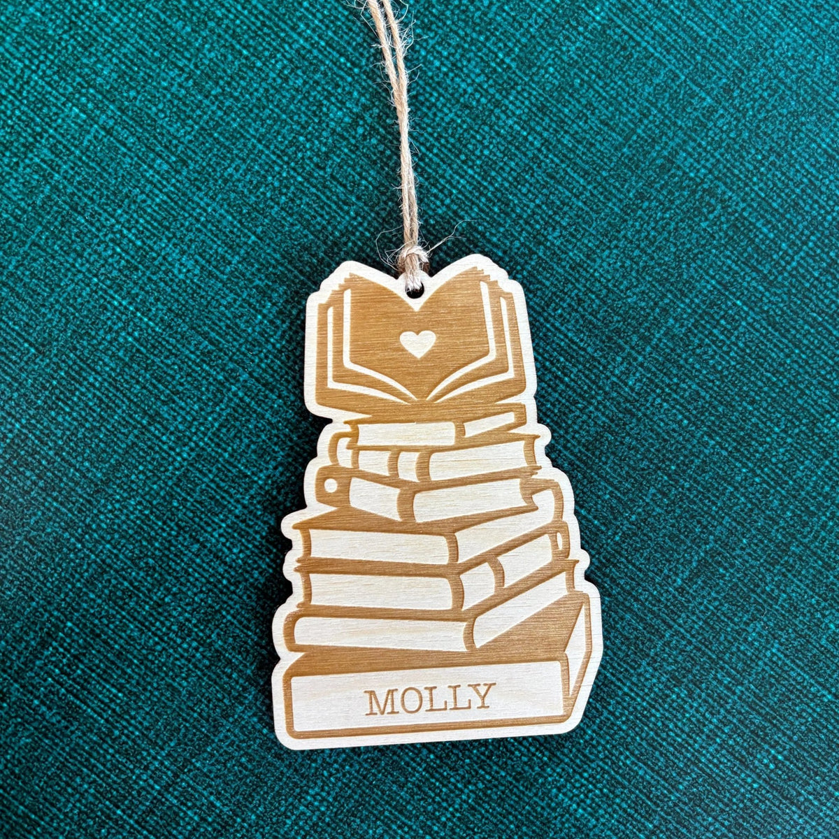 Book Christmas Ornament, book lover ornament, custom book ornament for book club gifts, Unique Personalized Holiday Gift, Reader Gifts - Starry Skies Austin