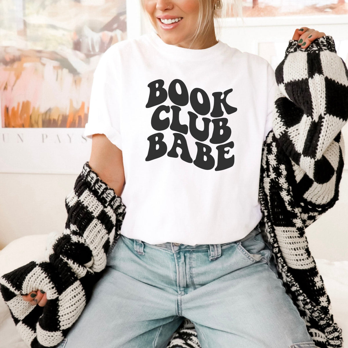 Book Club Babe Heavyweight Comfort Colors Shirt - Starry Skies Austin