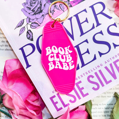 Book Club Babe Retro Motel Keychain - Starry Skies Austin