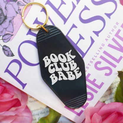 Book Club Babe Retro Motel Keychain - Starry Skies Austin