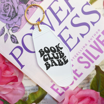 Book Club Babe Retro Motel Keychain - Starry Skies Austin