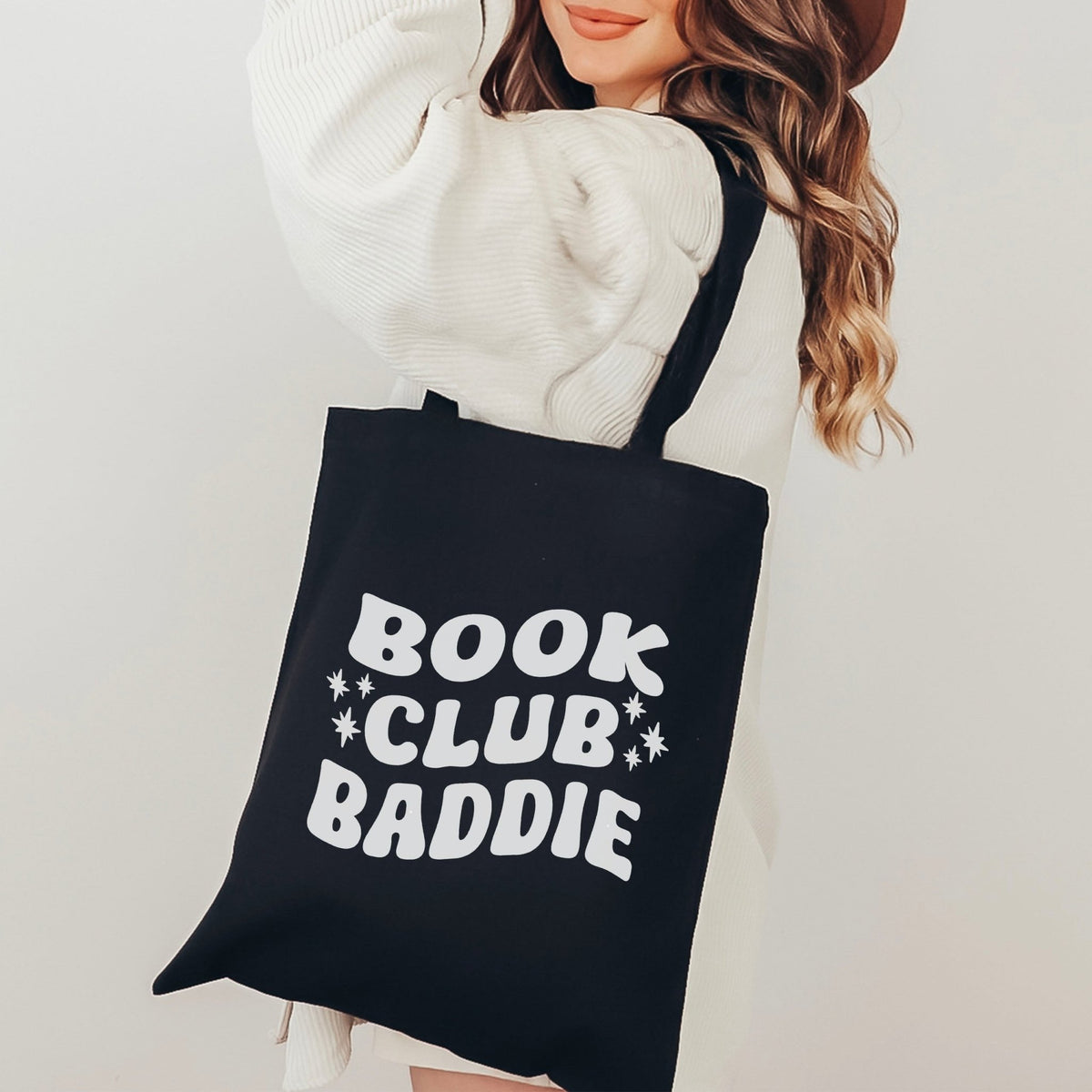 Book Club Baddie Canvas Tote Bag - Starry Skies Austin