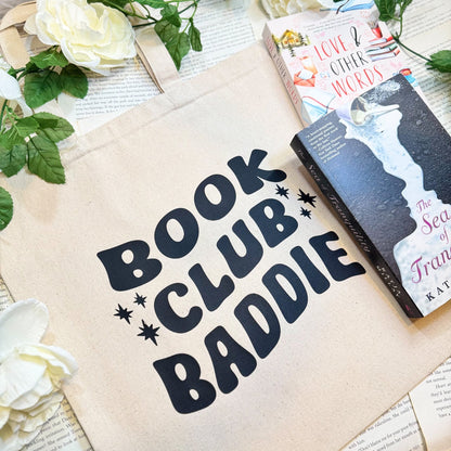 Book Club Baddie Canvas Tote Bag - Starry Skies Austin