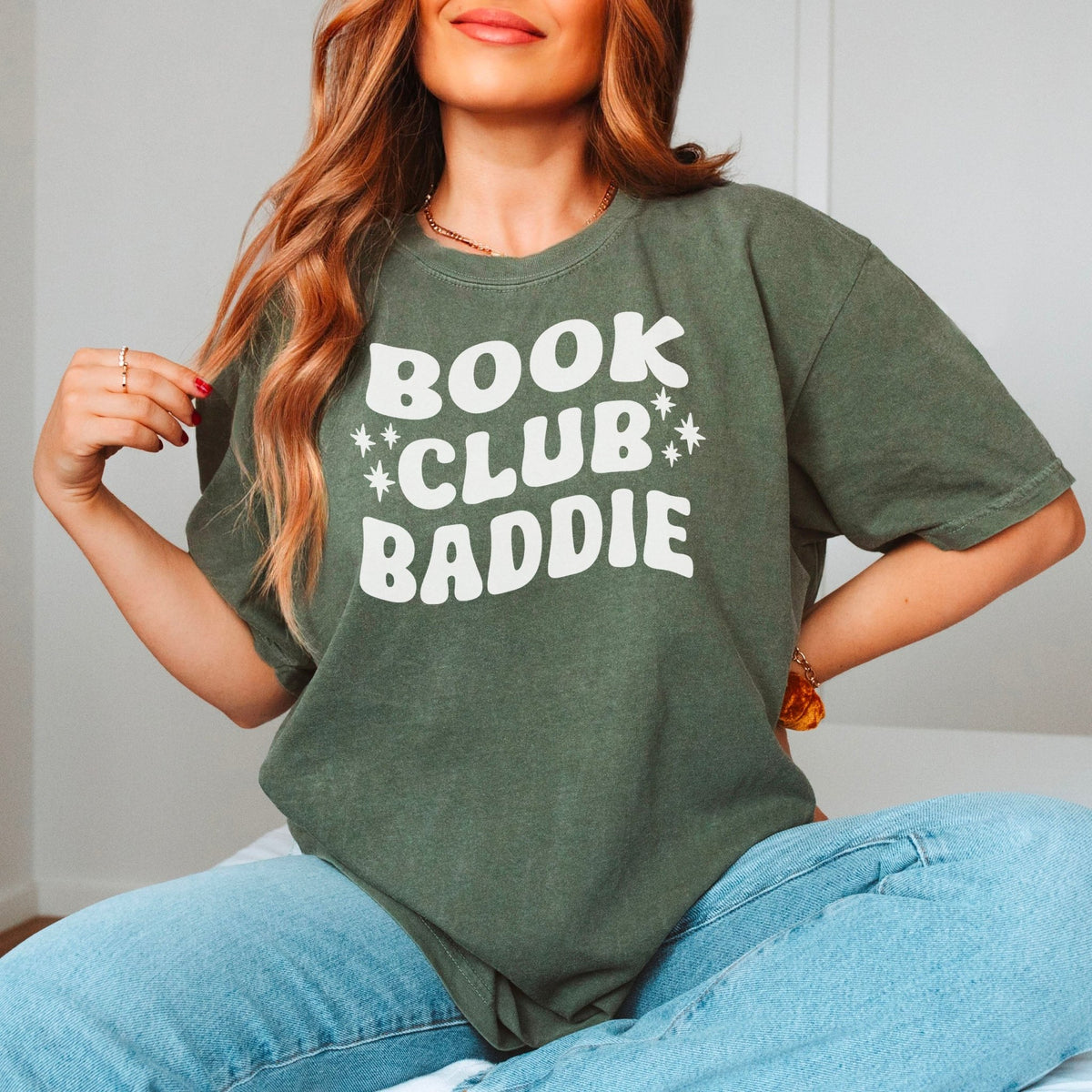 Book Club Baddie Heavyweight Comfort Colors Shirt - Starry Skies Austin