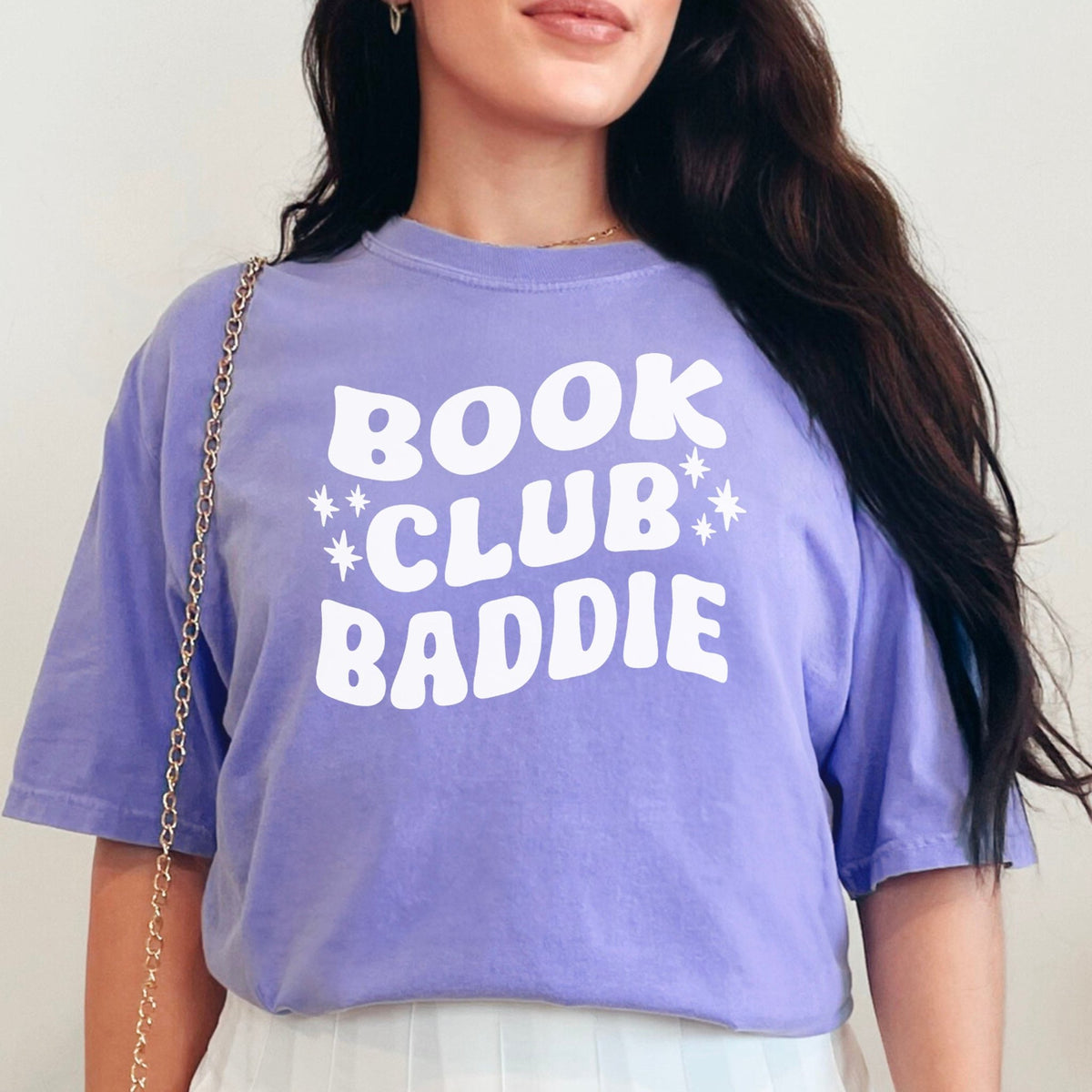 Book Club Baddie Heavyweight Comfort Colors Shirt - Starry Skies Austin
