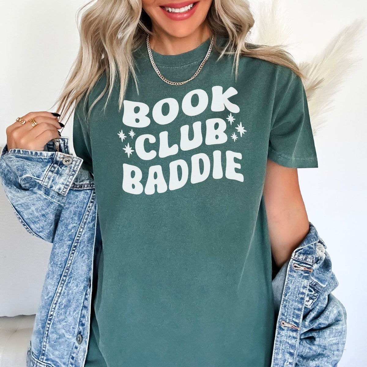 Book Club Baddie Heavyweight Comfort Colors Shirt - Starry Skies Austin