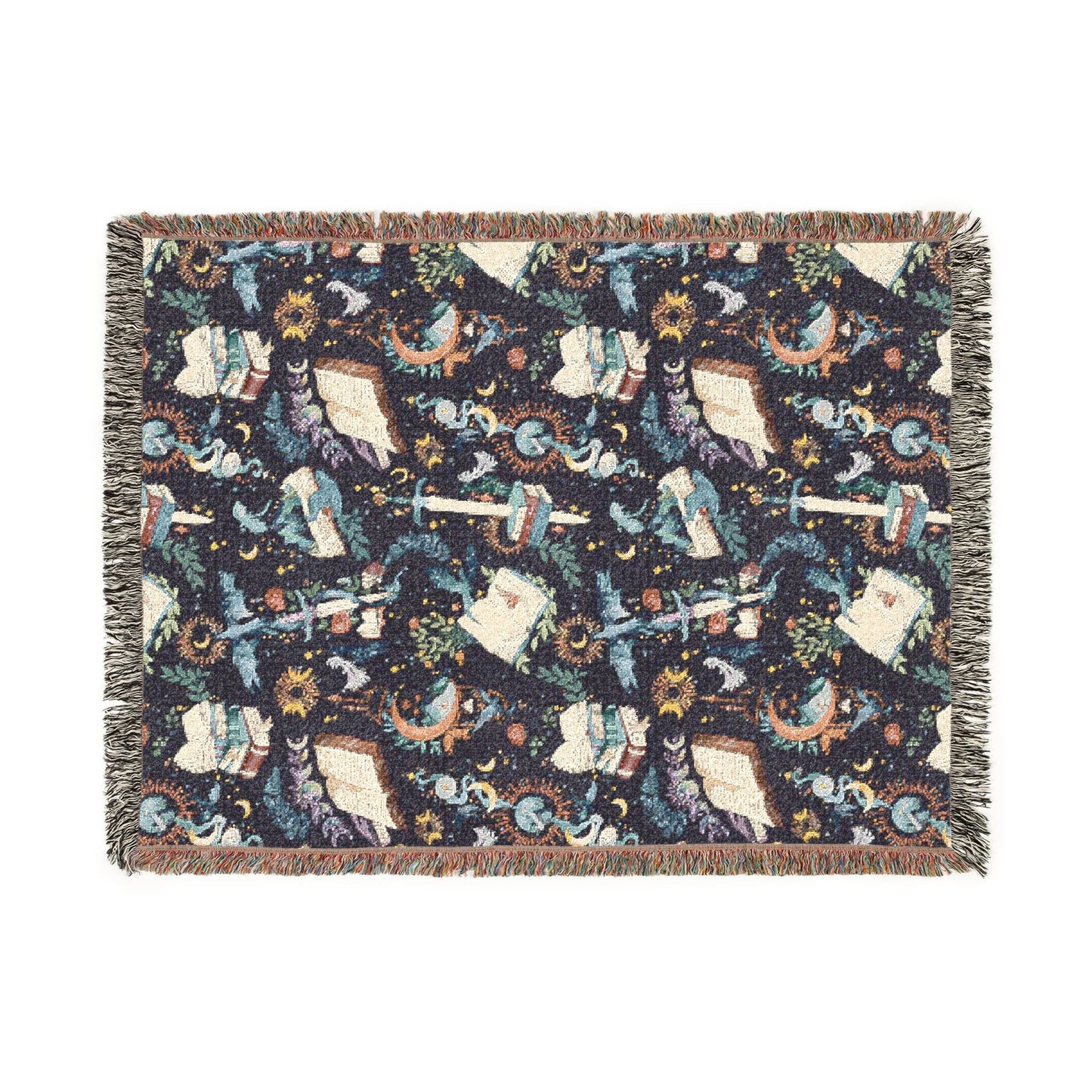 Book Dragon Woven Blanket - Starry Skies Austin