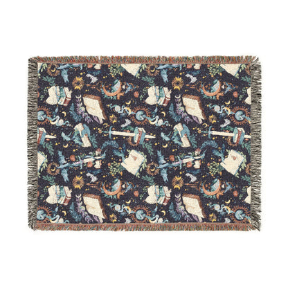 Book Dragon Woven Blanket - Starry Skies Austin