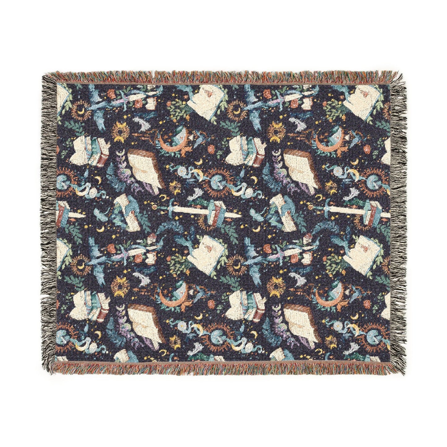 Book Dragon Woven Blanket - Starry Skies Austin