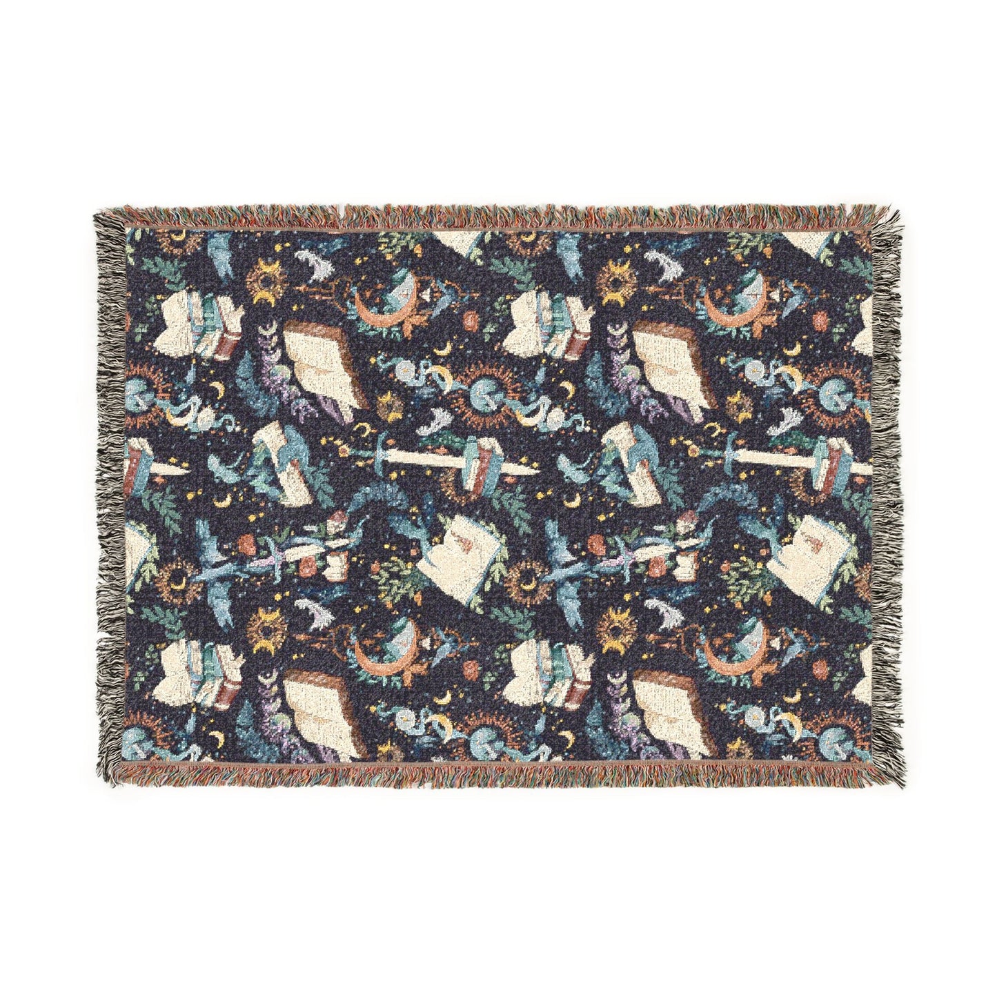 Book Dragon Woven Blanket - Starry Skies Austin