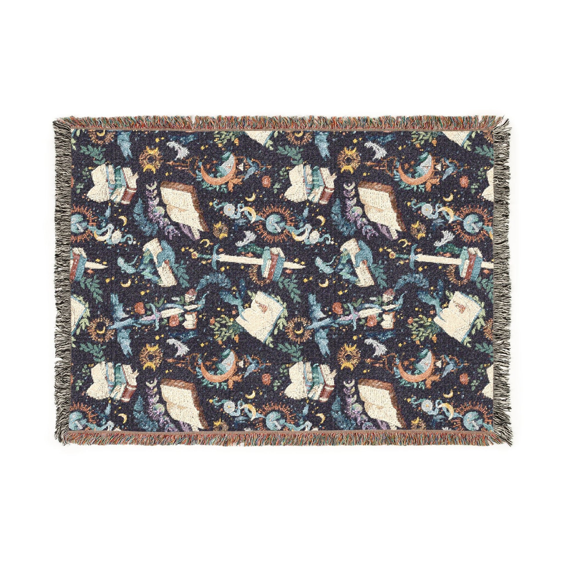 Book Dragon Woven Blanket - Starry Skies Austin