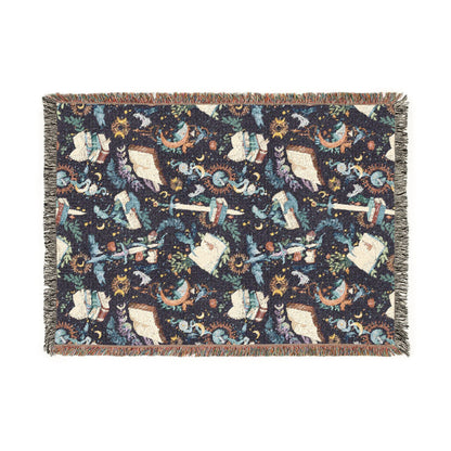 Book Dragon Woven Blanket - Starry Skies Austin
