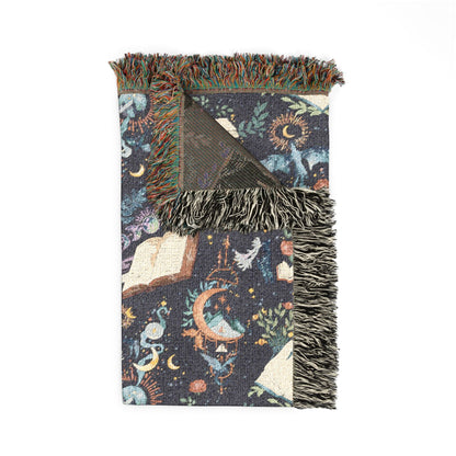 Book Dragon Woven Blanket - Starry Skies Austin