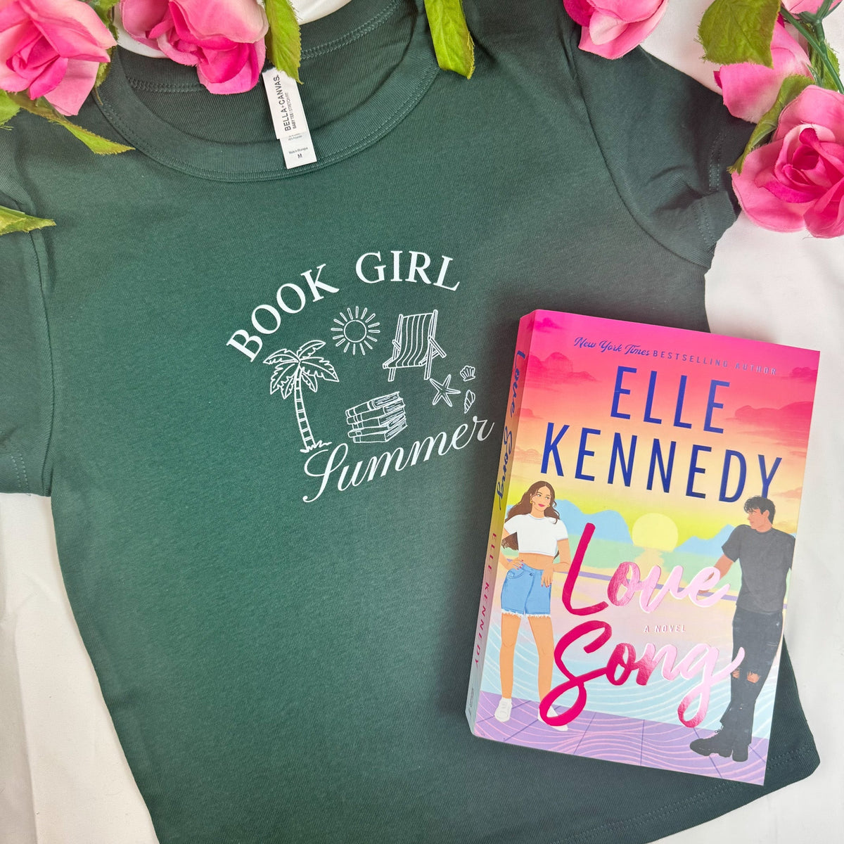 Book Girl Summer Bella Canvas Micro Rib Baby Tee - Starry Skies Austin