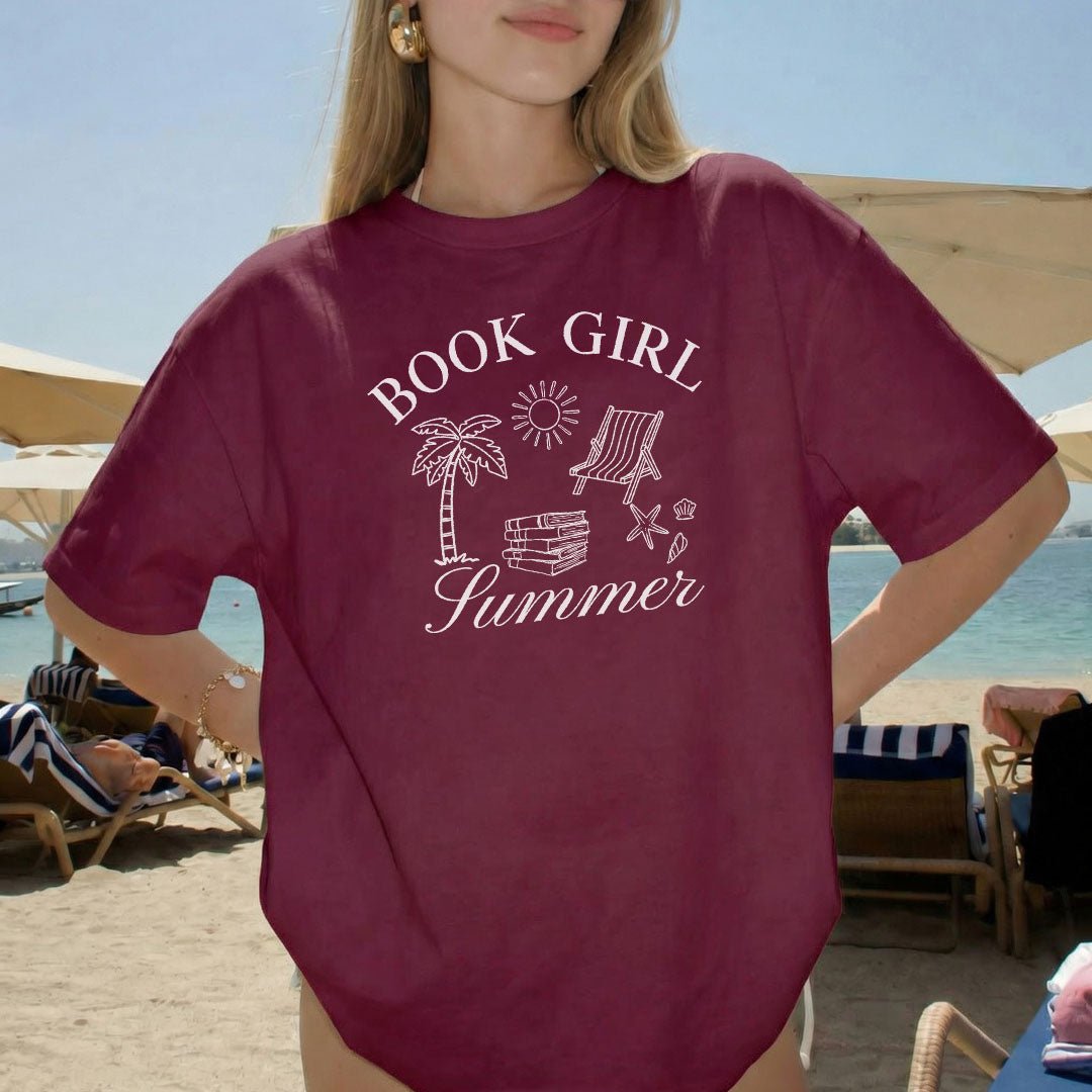 Book Girl Summer Gildan Softsyle Shirt - Starry Skies Austin