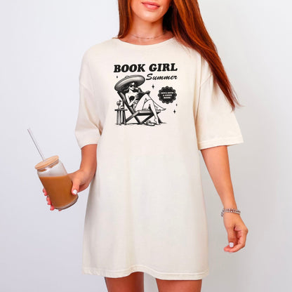 Book Girl Summer Heavyweight Comfort Colors Shirt - Starry Skies Austin