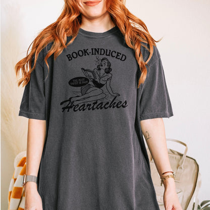Book Induced Heartache Heavyweight Comfort Colors Shirt - Starry Skies Austin