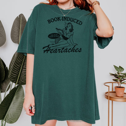 Book Induced Heartache Heavyweight Comfort Colors Shirt - Starry Skies Austin