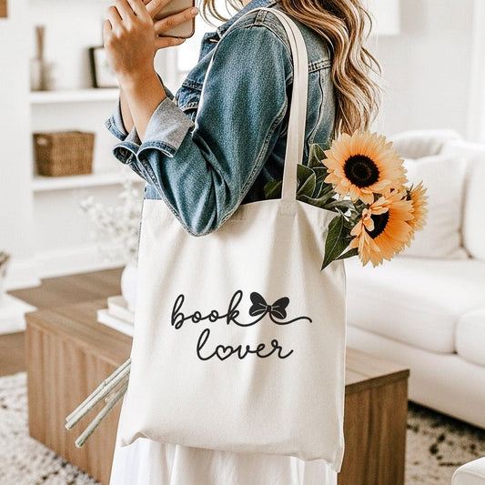 Book Lover Canvas Tote Bag - Starry Skies Austin