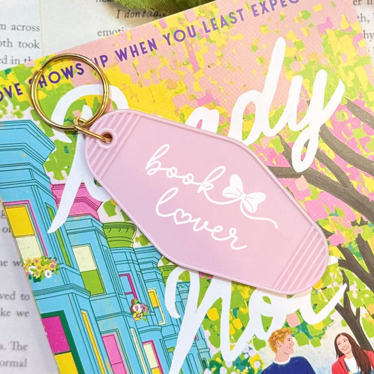 Book Lover Retro Motel Keychain - Starry Skies Austin