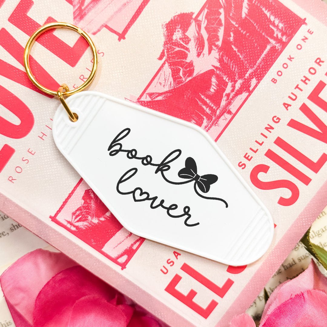 Book Lover Retro Motel Keychain - Starry Skies Austin
