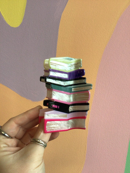 Book Stack Hair Claw - Starry Skies Austin