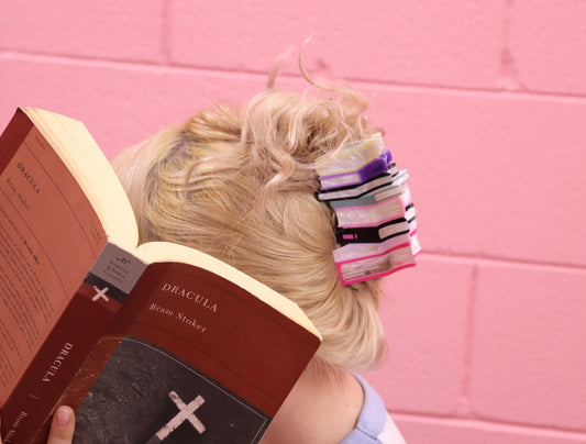 Book Stack Hair Claw - Starry Skies Austin