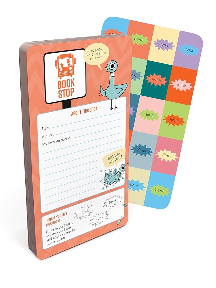 Book Stop Bookmarks (The Pigeon) (Mo Willems Bookmark Pads) by Knock Knock - Starry Skies Austin