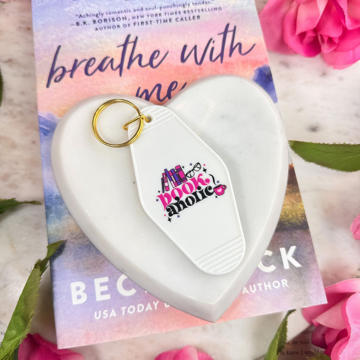 Bookaholic Retro Motel Keychain - Starry Skies Austin