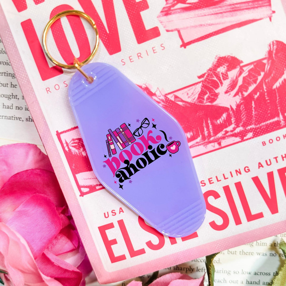 Bookaholic Retro Motel Keychain - Starry Skies Austin