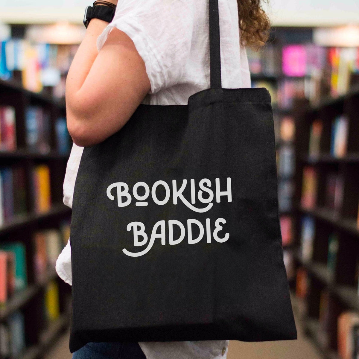 Bookish Baddie Canvas Tote Bag - Starry Skies Austin