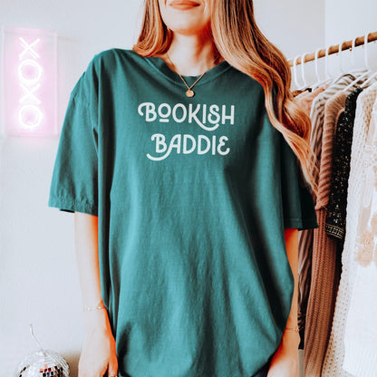 Bookish Baddie Heavyweight Comfort Colors Shirt - Starry Skies Austin