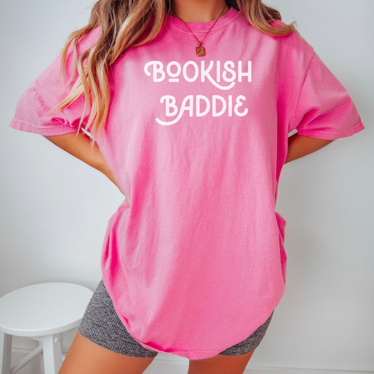 Bookish Baddie Heavyweight Comfort Colors Shirt - Starry Skies Austin