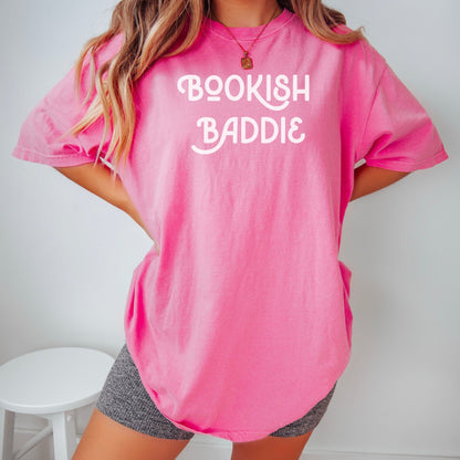 Bookish Baddie Heavyweight Comfort Colors Shirt - Starry Skies Austin