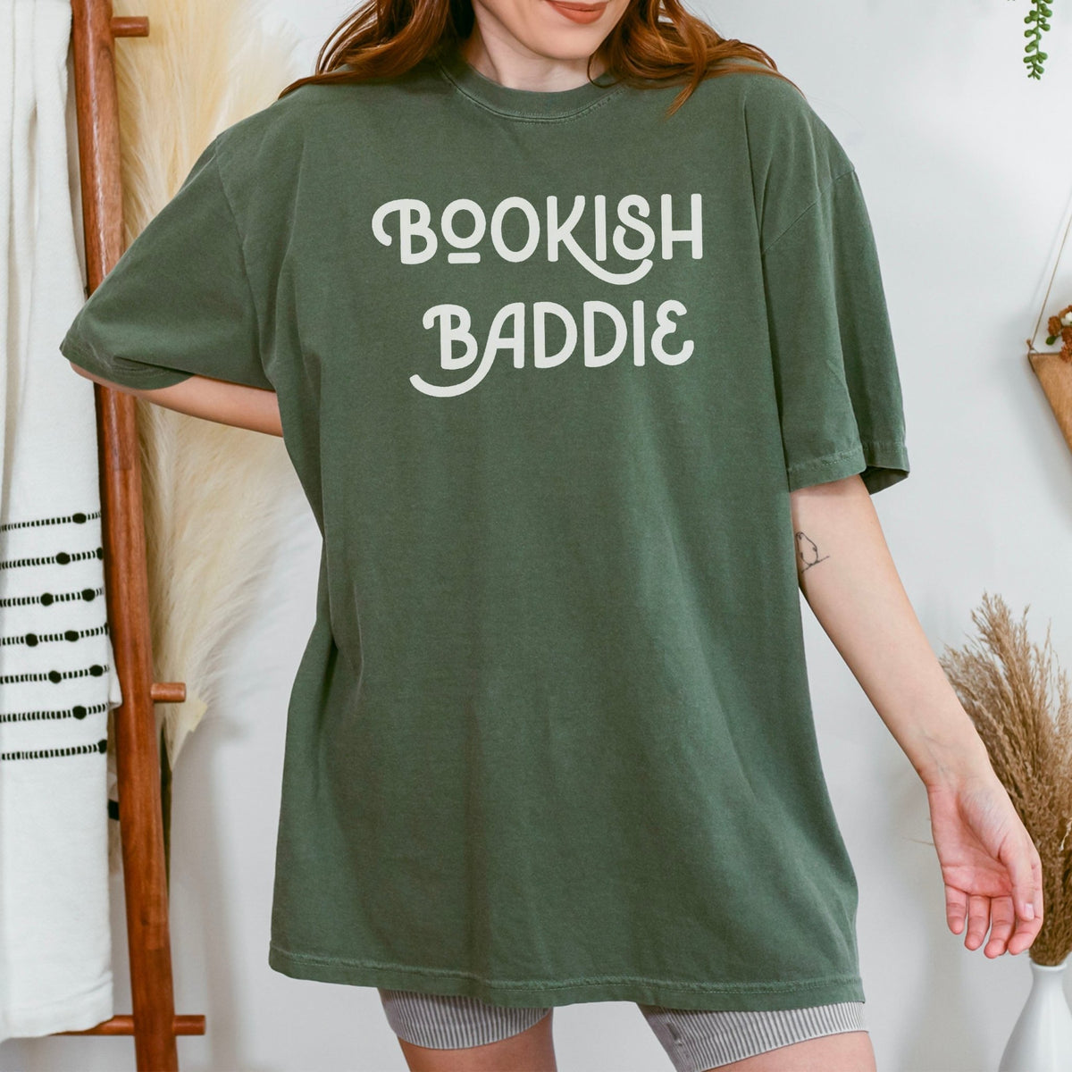 Bookish Baddie Heavyweight Comfort Colors Shirt - Starry Skies Austin