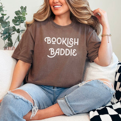 Bookish Baddie Heavyweight Comfort Colors Shirt - Starry Skies Austin