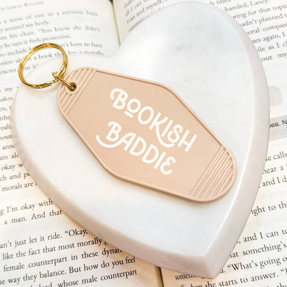 Bookish Baddie Retro Motel Keychain - Starry Skies Austin