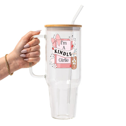 Bookish Reader Glass Cup, Mug & Tumbler with Lid and Straw - Starry Skies Austin