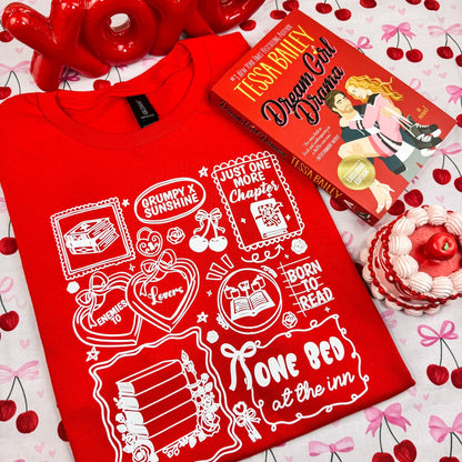 Bookish Romance Tropes Gildan Softstyle Shirt - Starry Skies Austin