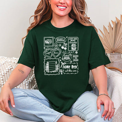 Bookish Romance Tropes Gildan Softstyle Shirt - Starry Skies Austin