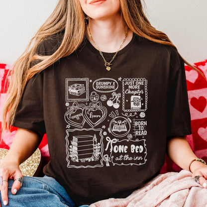 Bookish Romance Tropes Gildan Softstyle Shirt - Starry Skies Austin