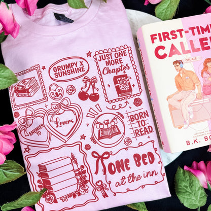 Bookish Romance Tropes Gildan Softstyle Shirt - Starry Skies Austin