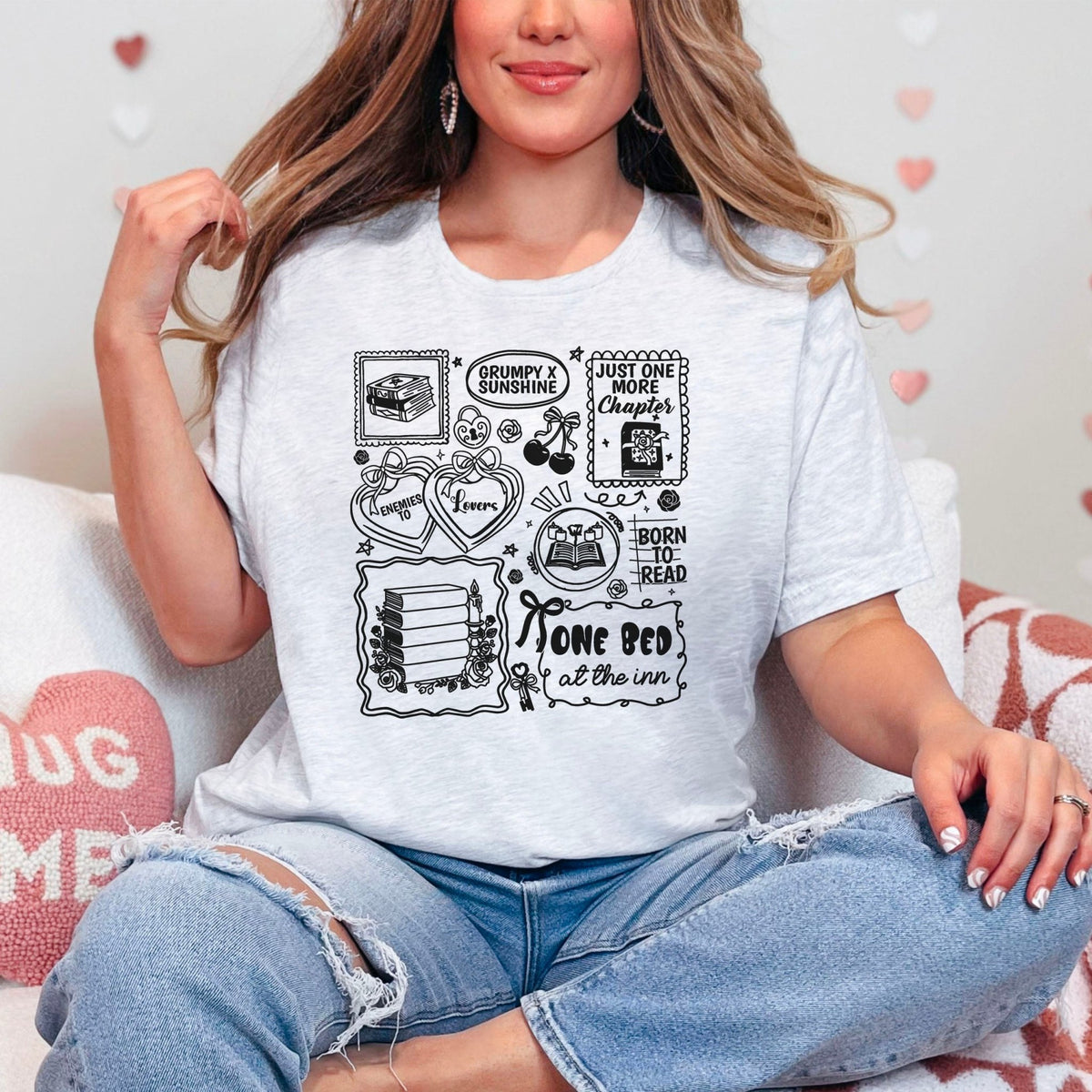Bookish Romance Tropes Gildan Softstyle Shirt - Starry Skies Austin