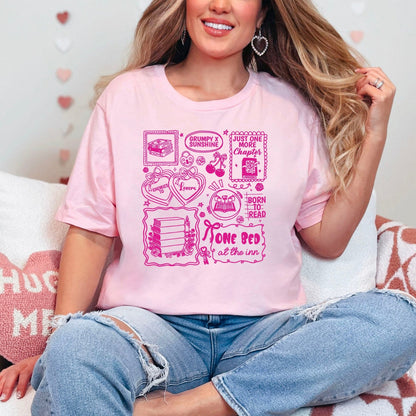 Bookish Romance Tropes Gildan Softstyle Shirt - Starry Skies Austin
