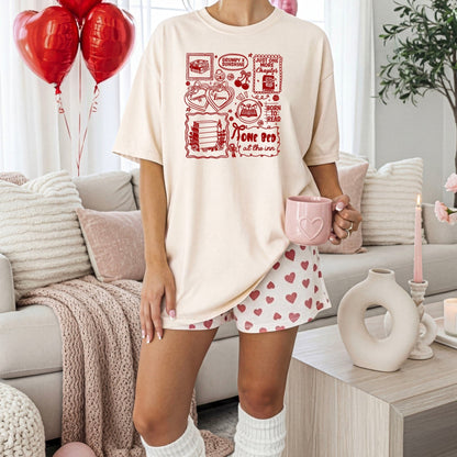 Bookish Romance Tropes Heavyweight Comfort Colors Shirt - Starry Skies Austin